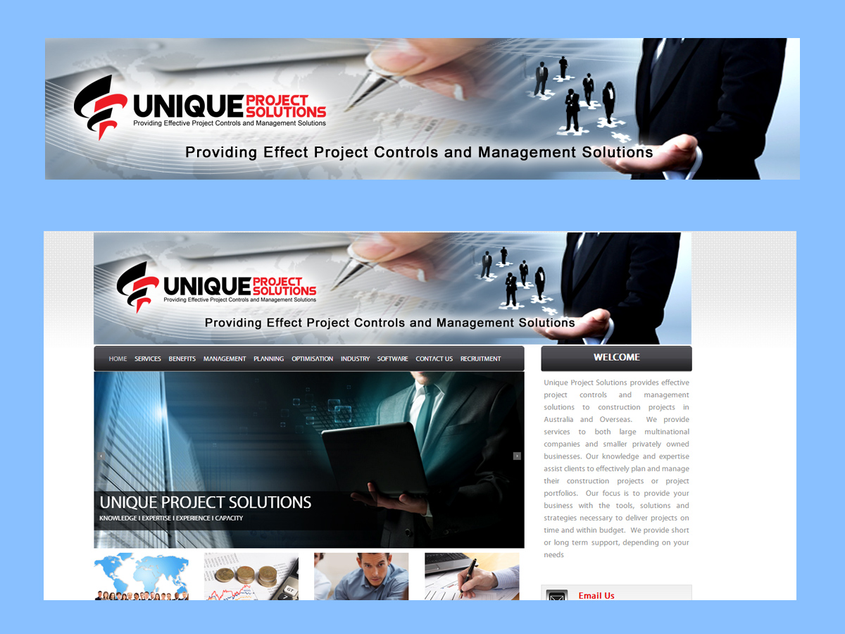 Web Design par Sandaruwan pour Unique Project Solutions | Design #2364624
