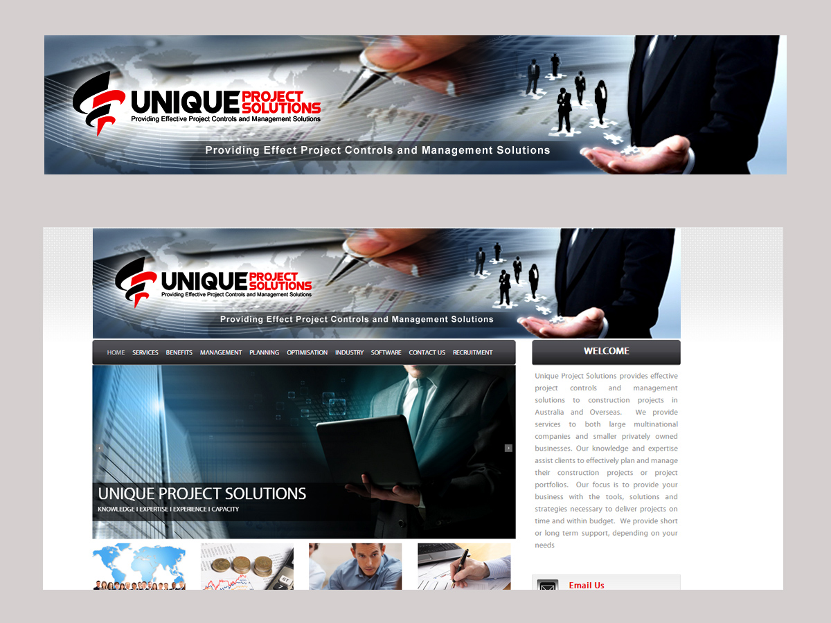 Web Design by Sandaruwan for Unique Project Solutions | Design #2364681