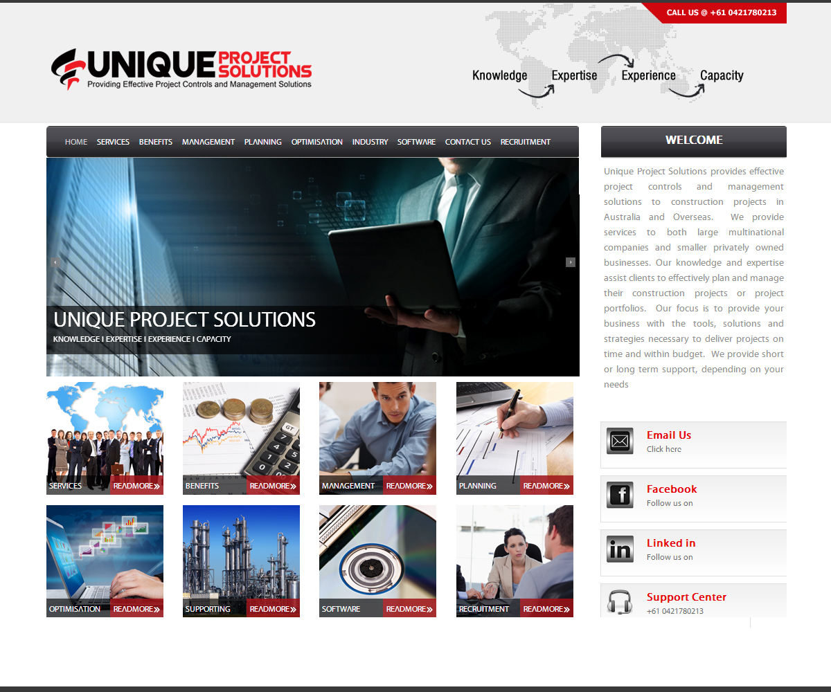 Web Design by macroads for Unique Project Solutions | Design #2375862
