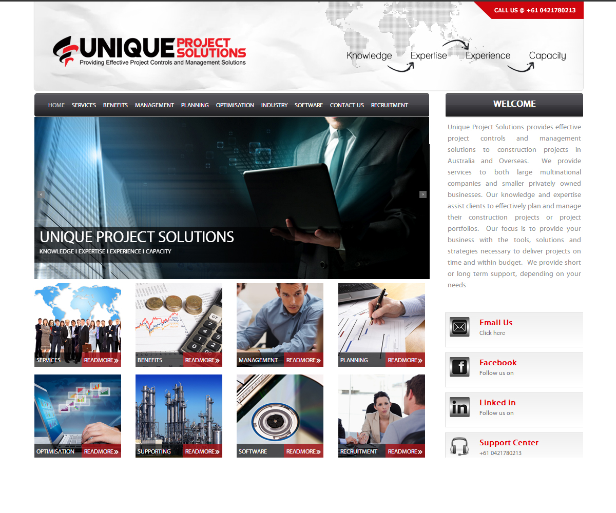 Web Design by macroads for Unique Project Solutions | Design #2375898