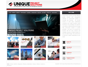 Web Design by LogoDesigns.ae for Unique Project Solutions | Design: #2375588