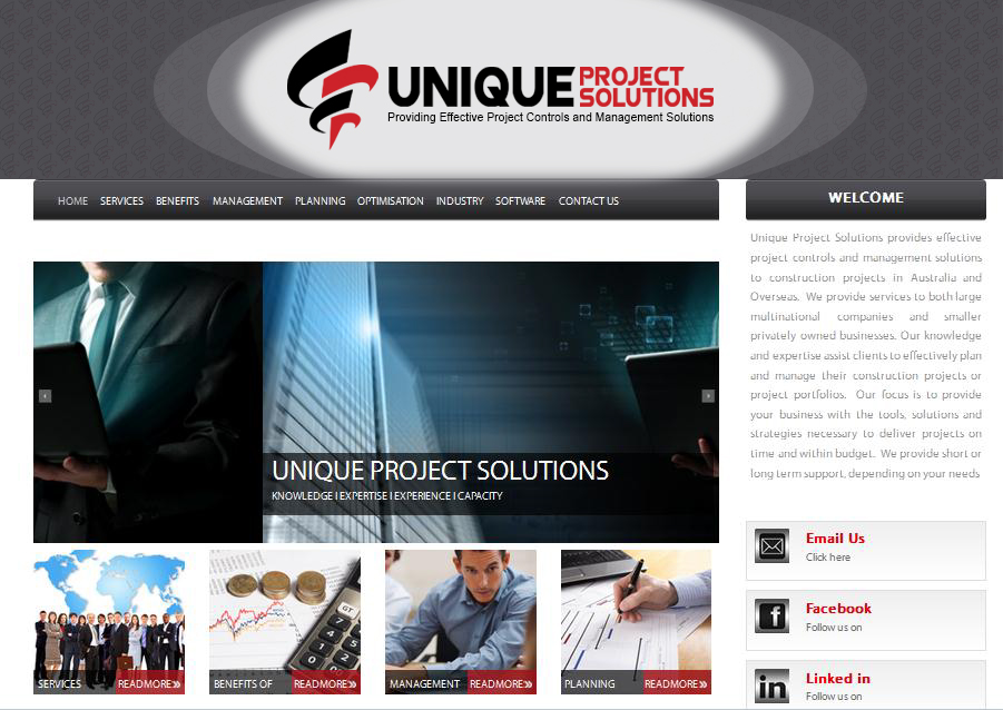 Web Design by Sami Kay for Unique Project Solutions | Design #2360733