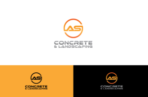 AS Concrete & Landscaping | Logo Design by GLDesigns