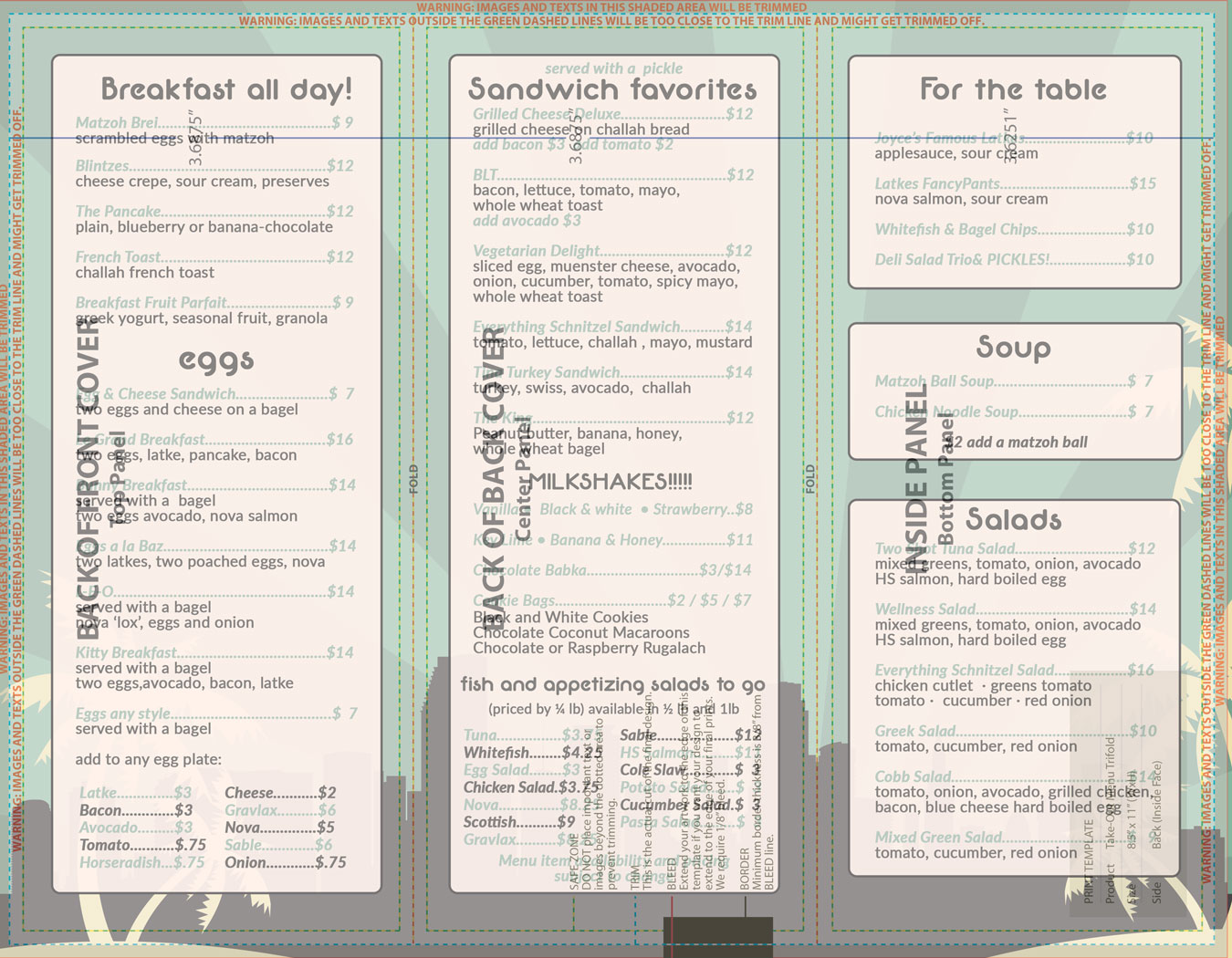 Menu Design by Buney for this project | Design #12059694