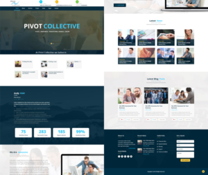 Web Design by Tenti Studio for PIVOT COLLECTIVE | Design: #12140116
