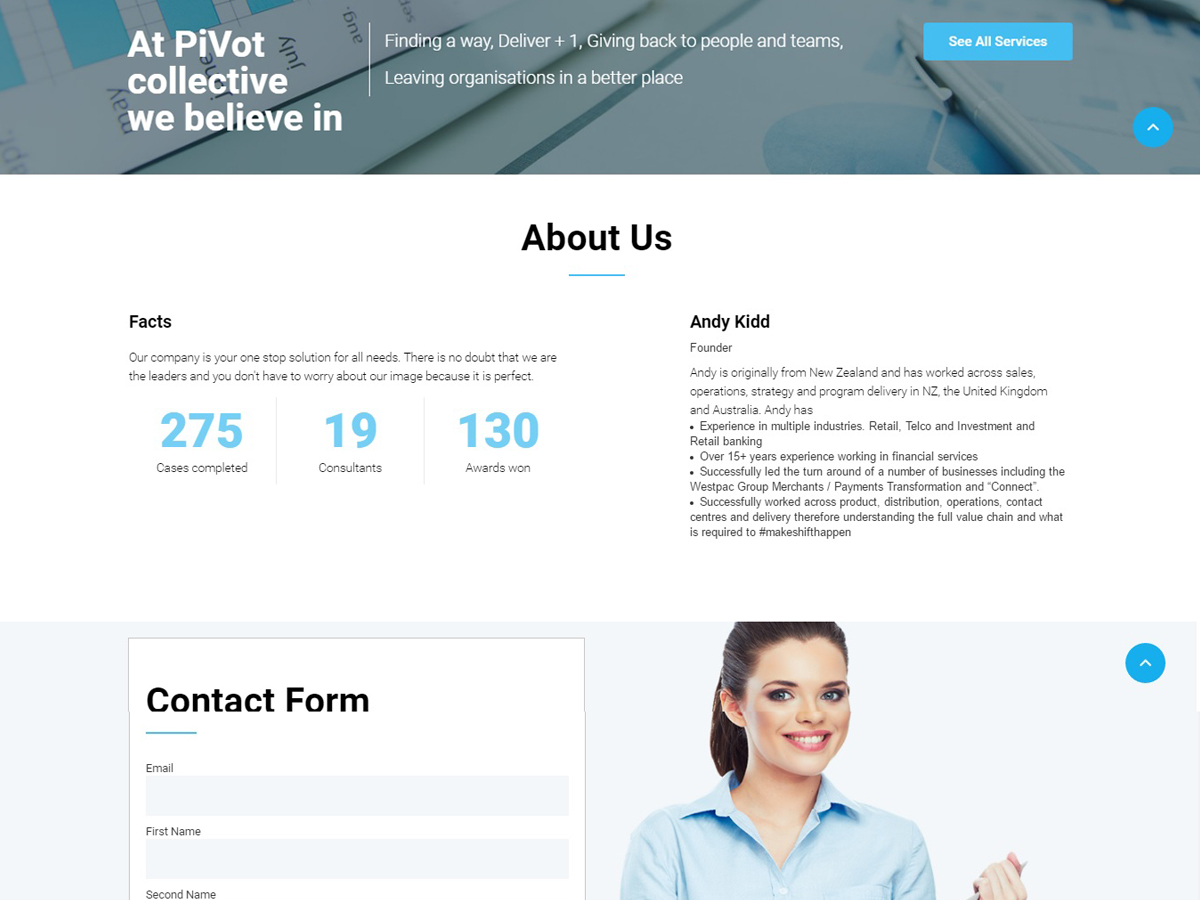 Web Design par Tenti Studio pour PIVOT COLLECTIVE | Design #12140221