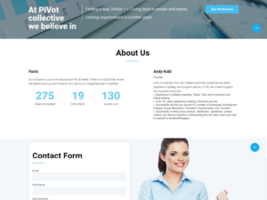 Web Design by Tenti Studio for PIVOT COLLECTIVE | Design: #12140221