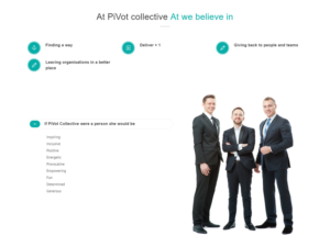 Web Design by Tenti Studio for PIVOT COLLECTIVE | Design: #12141702