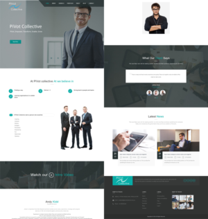 Web Design by Tenti Studio for PIVOT COLLECTIVE | Design: #12141716
