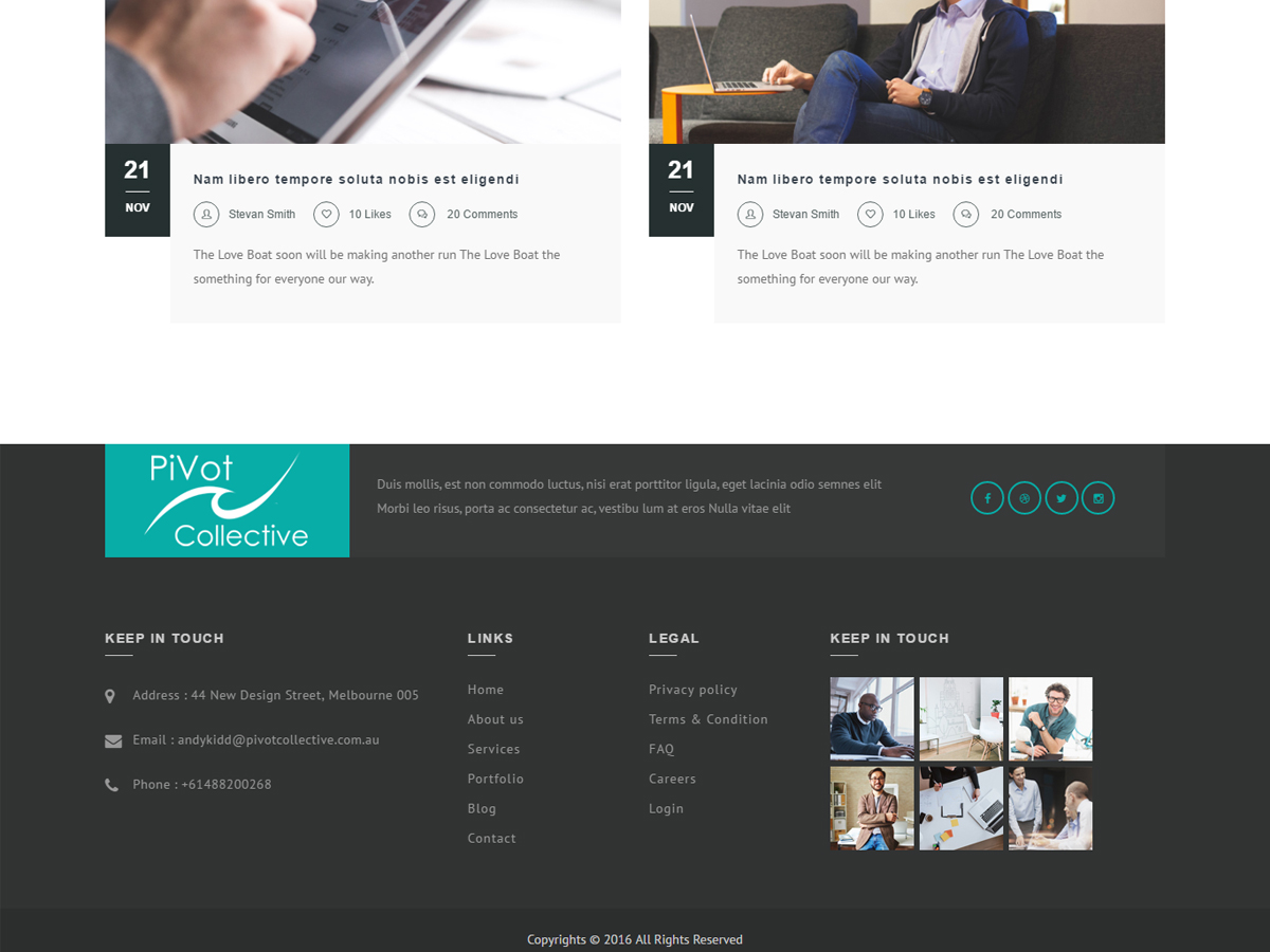 Web Design by Tenti Studio for PIVOT COLLECTIVE | Design #12141718