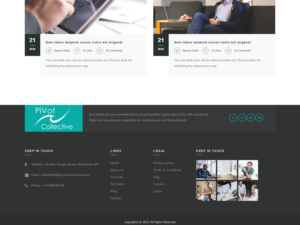 Web Design by Tenti Studio for PIVOT COLLECTIVE | Design: #12141718