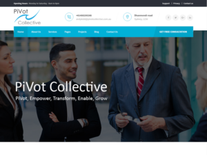 Web Design by Tenti Studio for PIVOT COLLECTIVE | Design: #12141720