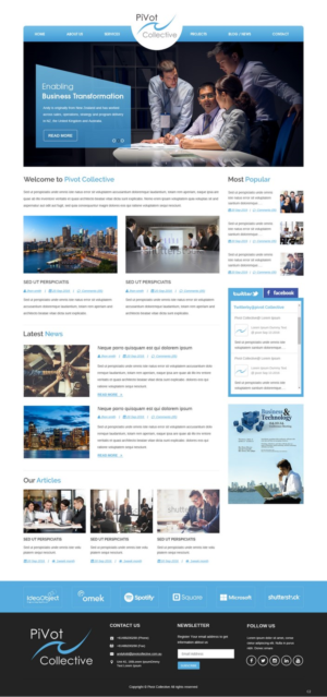 Web Design by pb for PIVOT COLLECTIVE | Design: #12063237