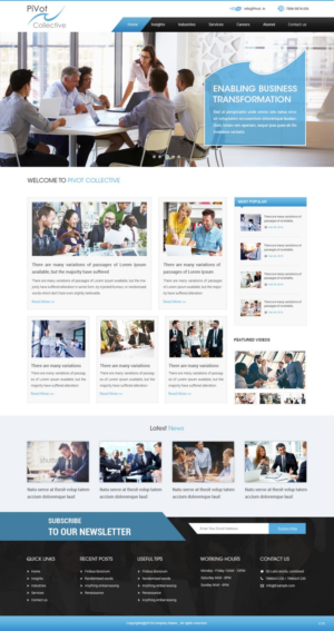Web Design by pb for PIVOT COLLECTIVE | Design: #12063238