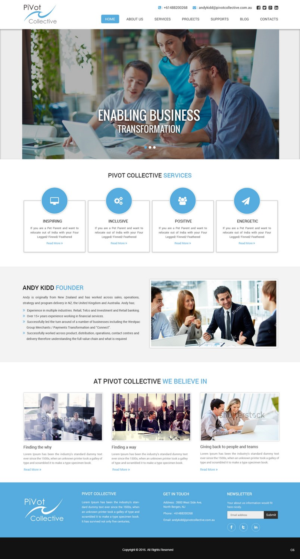 Web Design by pb for PIVOT COLLECTIVE | Design: #12063246