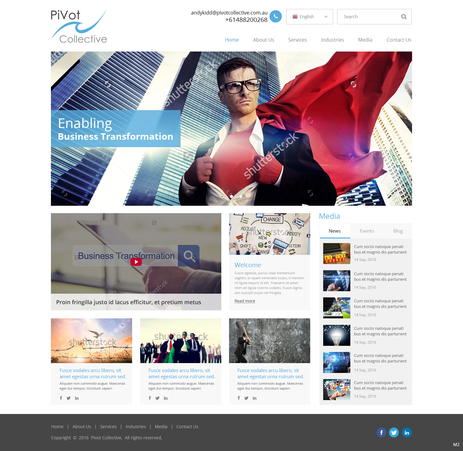 Web Design by pb for PIVOT COLLECTIVE | Design #12063247