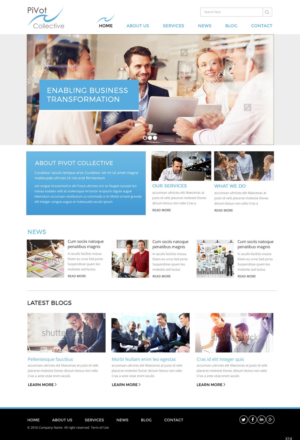Web Design by pb for PIVOT COLLECTIVE | Design: #12063248