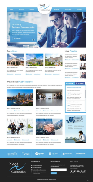 Web Design by pb for PIVOT COLLECTIVE | Design: #12088593