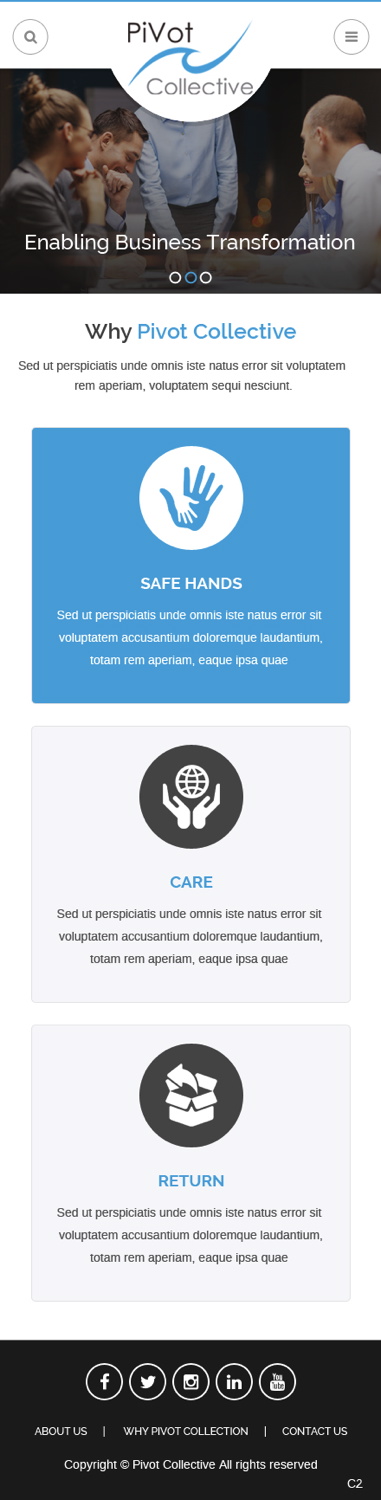 Diseño Web por pb para PIVOT COLLECTIVE | Diseño #12277262