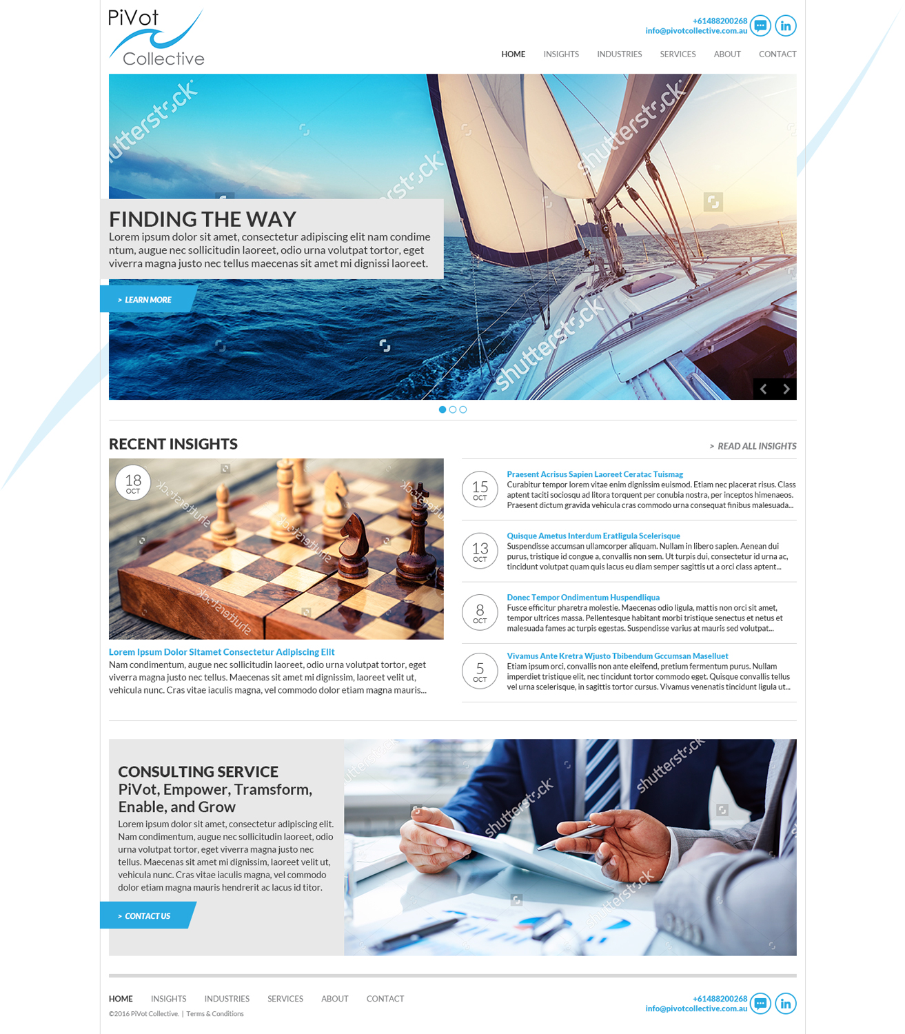 Web Design by MIND for PIVOT COLLECTIVE | Design #12127965