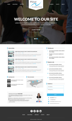 Web Design by eMARK for PIVOT COLLECTIVE | Design: #12137807