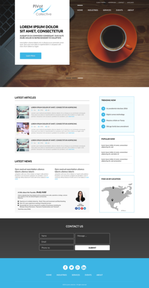 Web Design by eMARK for PIVOT COLLECTIVE | Design: #12137832