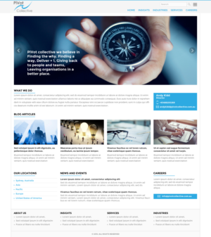Web Design by pivotaldesign.biz for PIVOT COLLECTIVE | Design: #12141074