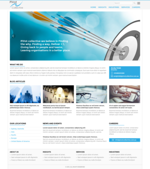 Web Design by pivotaldesign.biz for PIVOT COLLECTIVE | Design: #12141075