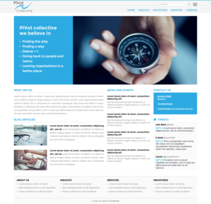 Web Design by pivotaldesign.biz for PIVOT COLLECTIVE | Design: #12141150
