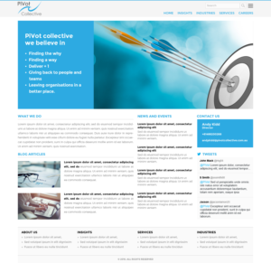 Web Design by pivotaldesign.biz for PIVOT COLLECTIVE | Design: #12141152