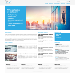 Web Design by pivotaldesign.biz for PIVOT COLLECTIVE | Design: #12141156