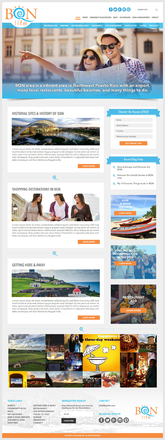 Web Design par -Marc- pour Puerto Rico Destination Weddings | Design #11963152