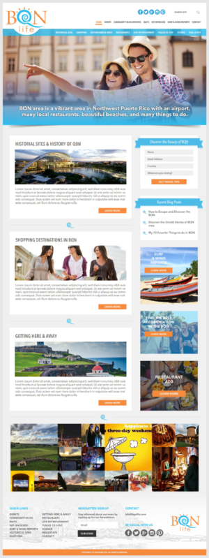 Web Design by -Marc- for Puerto Rico Destination Weddings | Design: #11963152