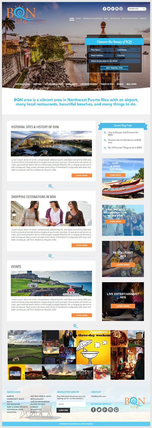 Web-Design von -Marc- für Puerto Rico Destination Weddings | Design #11964420