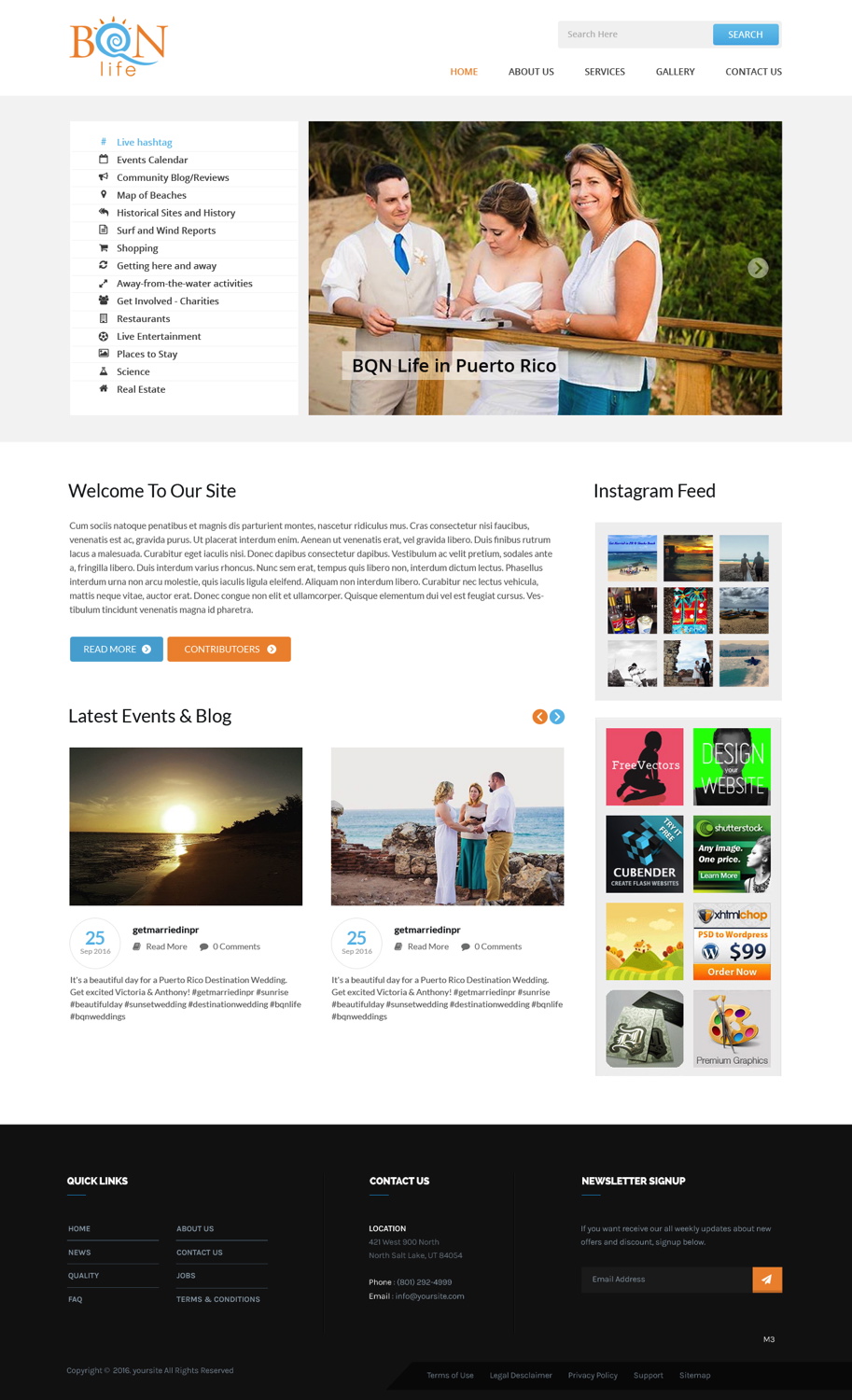 Web-Design von pb für Puerto Rico Destination Weddings | Design #11908901