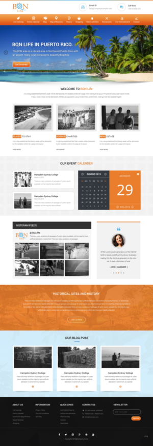 Web Design by pb for Puerto Rico Destination Weddings | Design: #11908902