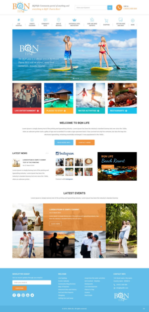 Web Design by pb for Puerto Rico Destination Weddings | Design: #11918194