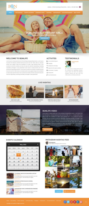 Web Design by pb for Puerto Rico Destination Weddings | Design: #11931066
