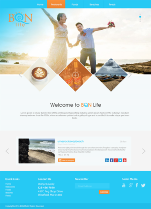 Diseño Web por primarydesigner2k9 para Puerto Rico Destination Weddings | Diseño #11920535