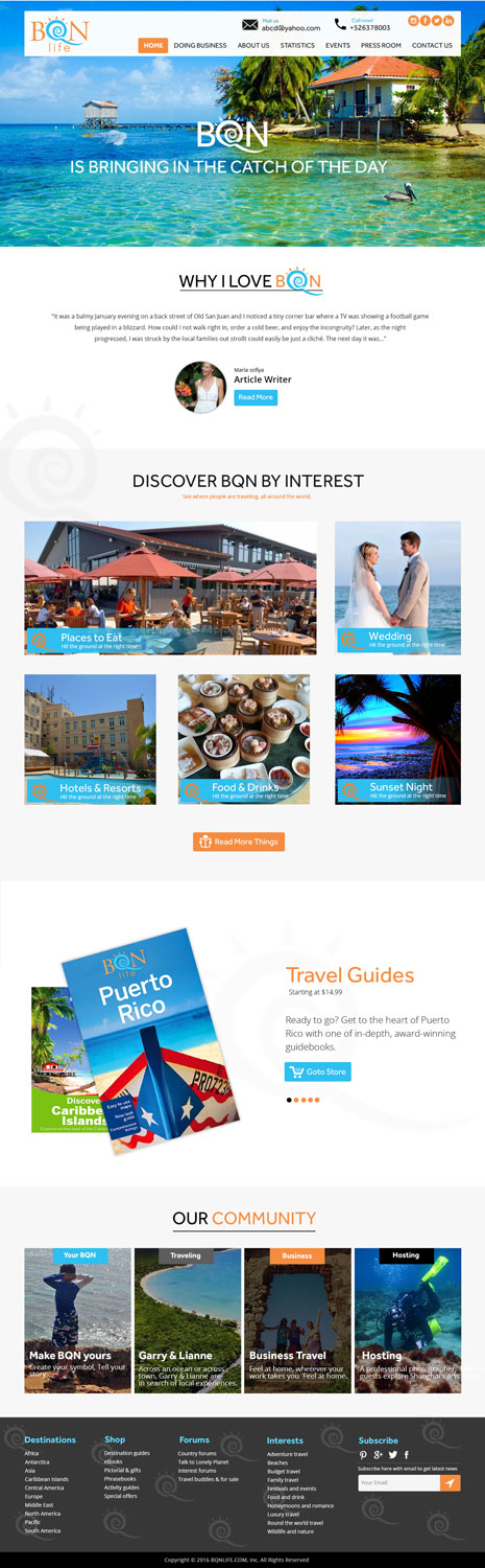 Web Design by Intellect Designer for Puerto Rico Destination Weddings | Design #11897306