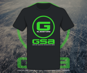 Georgia Supreme Athletics (GSA) Gladiators - T Shirt Design  | T-Shirt-Design von nreimer