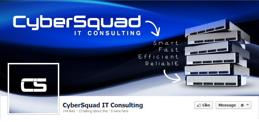 Diseño de Facebook por HXeight para CyberSquad IT Consulting | Diseño #2387132