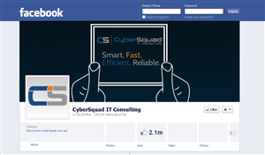 Facebook Design by Makeglow720 for CyberSquad IT Consulting | Design: #2368985