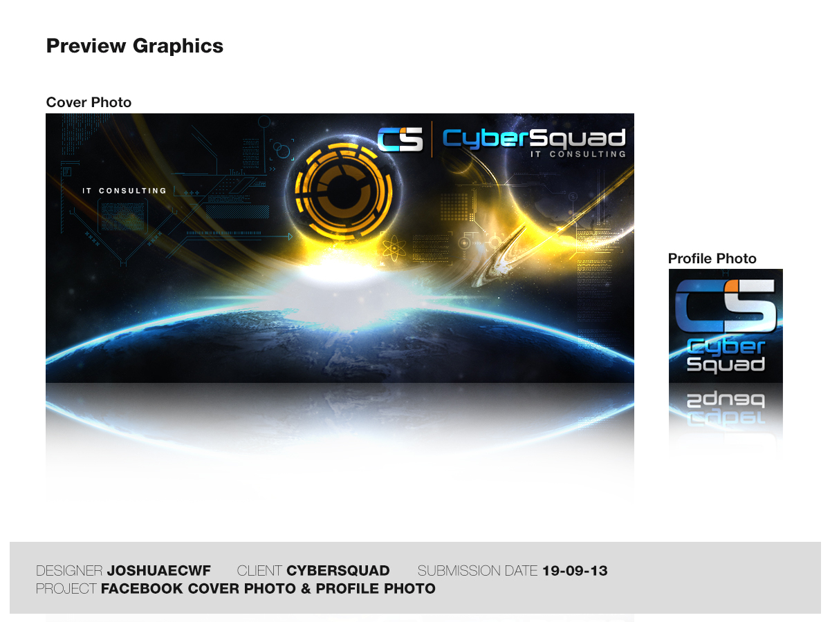 Diseño de Facebook por Joshuaecwf para CyberSquad IT Consulting | Diseño #2390261