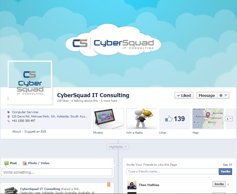 Diseño de Facebook por Attaf Othman para CyberSquad IT Consulting | Diseño #2365883