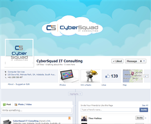 Facebook Design by Attaf Othman for CyberSquad IT Consulting | Design: #2365883