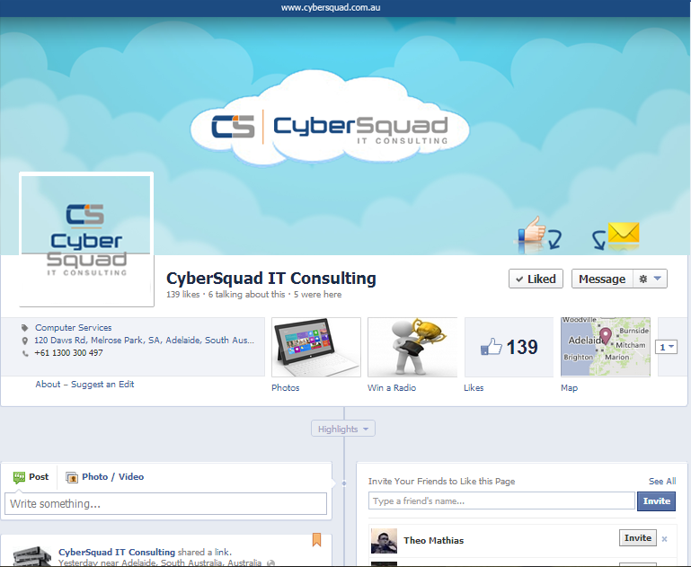 Diseño de Facebook por Attaf Othman para CyberSquad IT Consulting | Diseño #2365888