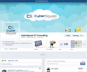 Facebook Design by Attaf Othman for CyberSquad IT Consulting | Design: #2365888