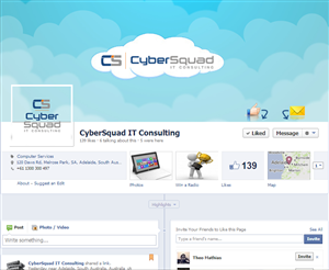 Facebook Design by Attaf Othman for CyberSquad IT Consulting | Design: #2365890