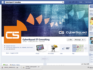 Facebook Design by whitepaper for CyberSquad IT Consulting | Design: #2384667